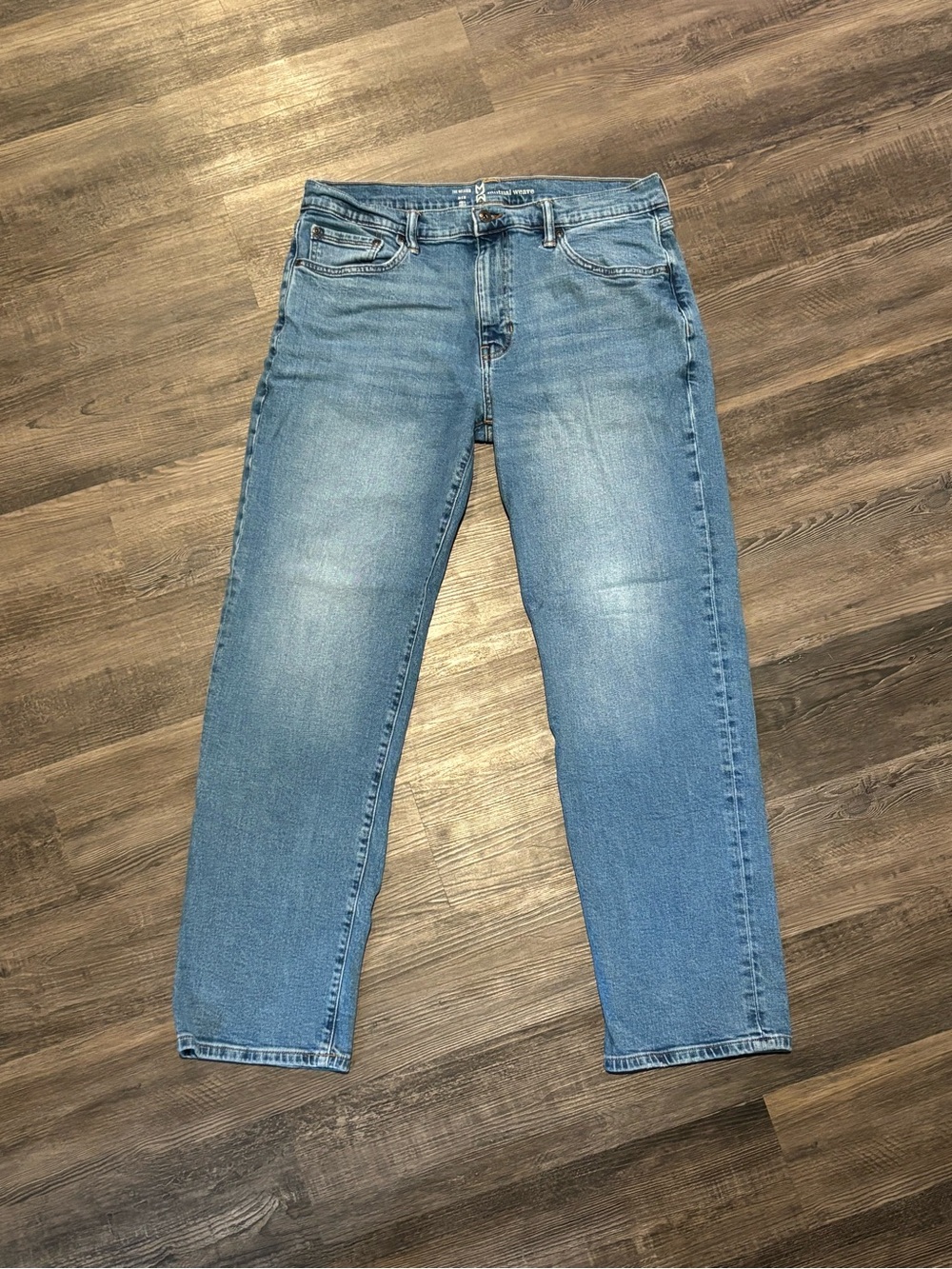 Men's Mutual Weave Light Blue Relaxed Jeans